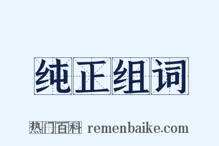 纯正组词是什么意思的图片